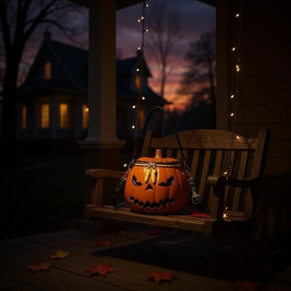 Pumpkin Crossbody Bag - Orange